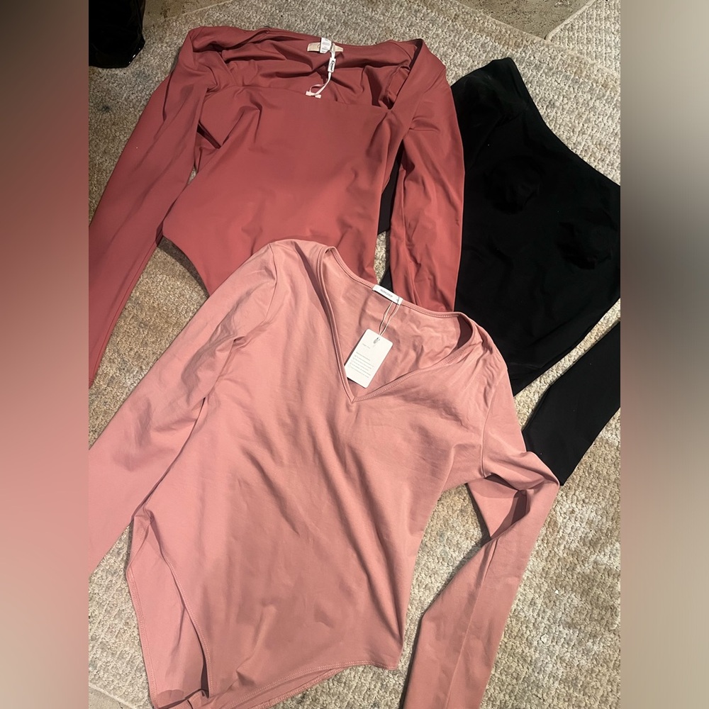 bodysuits (3) sz L/XL SHEIN Qinsen & MANGDIUP